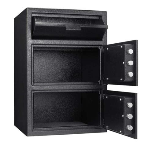 Barska AX13314 14" x 14" x 14" Black Steel Compact Check Slot