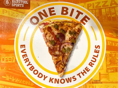 Barstool Pizza One Bite Rules