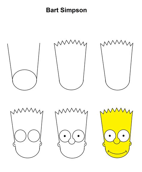 Bart Simpson Drawing Easy Step By Step Drawing Easy