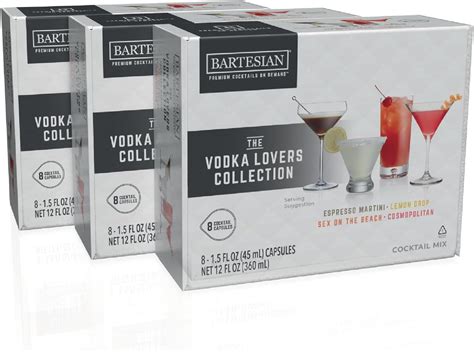 Bartesian Sex on the Beach Cocktail Mixer Capsules, Pack of 6 Cocktail