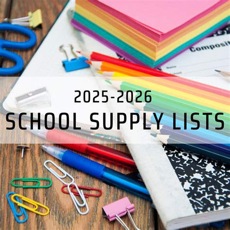 bartow county schools supply list