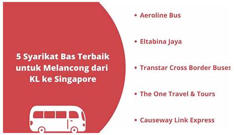 Jadual & Harga Tiket Bas Ke Johor Bahru Dari KL - SemakanMY