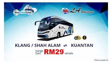 TICKET BAS KUANTAN - SHAH ALAM, Tickets & Vouchers, Local Attractions