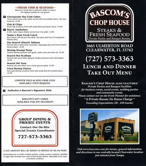 Discover Bascom's Chop House Menu: Indulge in Culinary Delights!