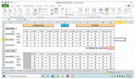 Formato automatizado en Excel de lista de asistencia, registro y