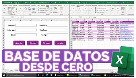 Modelo base de datos | Excel Gratis