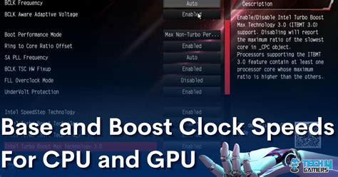 Base Clock Speed