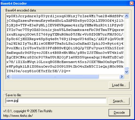 base64 decode to file