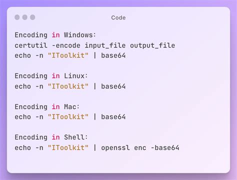Base64 Encode Json Command Line