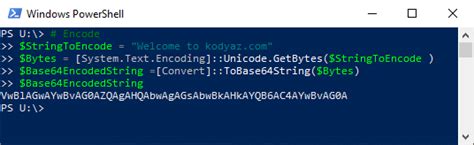 Base64 Encode Powershell Command