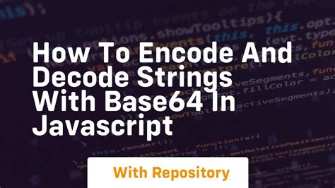 Base64 Encode String Javascript
