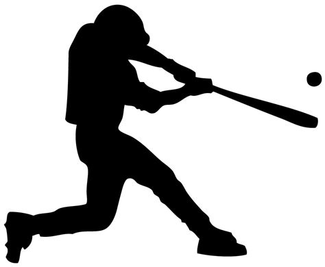 Baseball Player Silhouette Vector Free at GetDrawings Free download