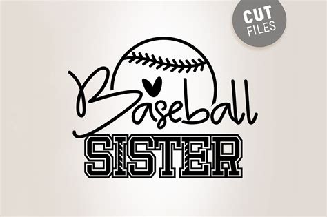 Baseball Sister Svg Baseball Svg Etsy