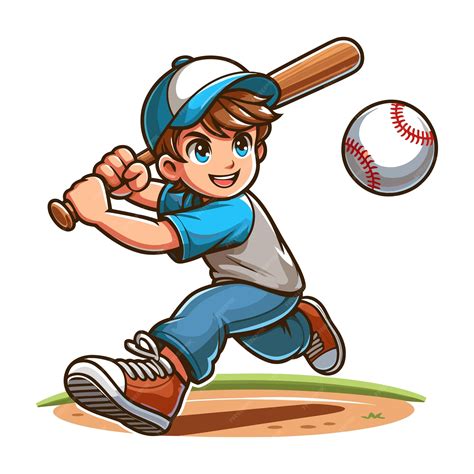 Baseball Boy Illustration