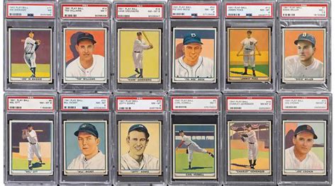 Baseball Card Auctions In Progress