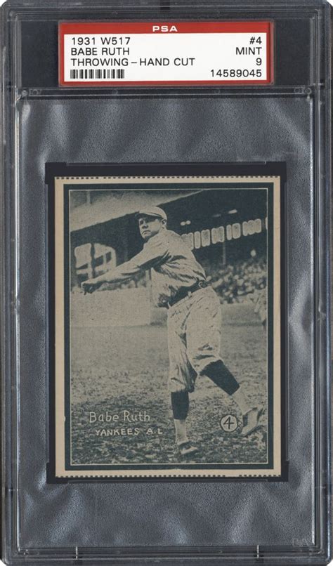 baseball cards price guide 1931