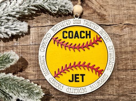 Baseball Coach Ornament