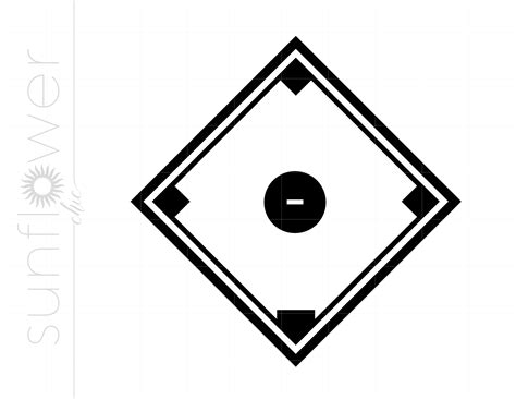 Baseball Diamond Silhouette