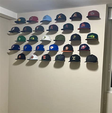 baseball hat wall display