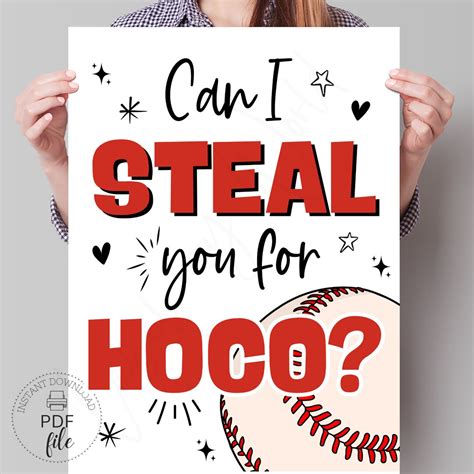 baseball hoco sign