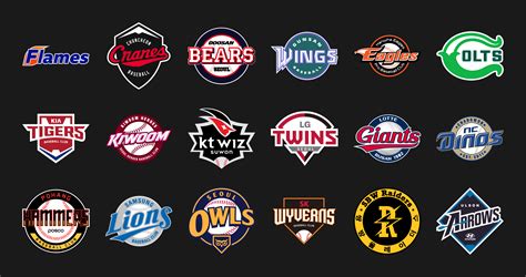 baseball league logo concept