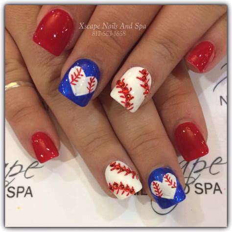 baseball nail designs 2015