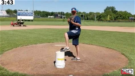 Baseball Pitching Bucket Drill