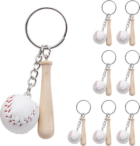 Baseball Rings Keychain