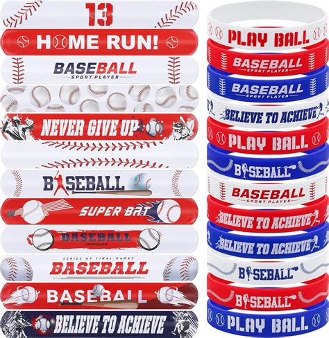Baseball Rubber Wristbands