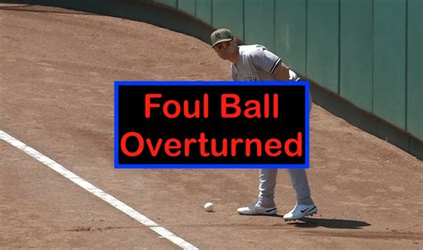 Baseball Rules Dropped Foul Ball