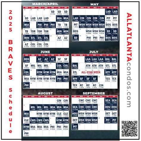 Baseball Schedule Braves