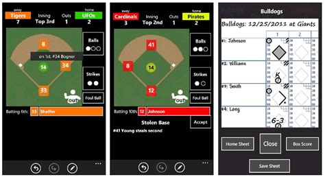 baseball scoring app for windows