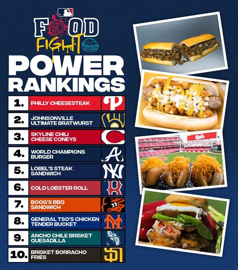 baseball stadium food menu