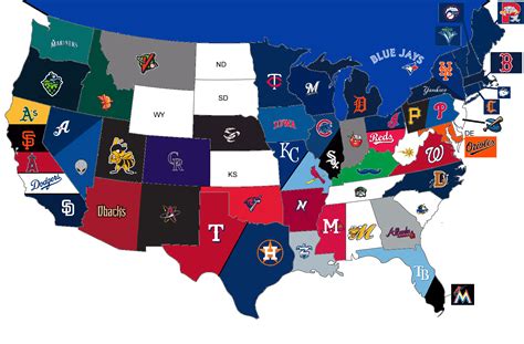 baseball teams by state