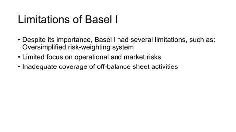 Basel Ii Limitations