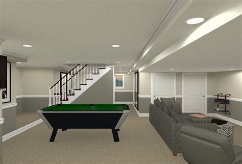 Basement Floor Plans With Stairs In Middle Flooring Ideas