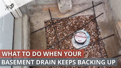 basement drain keeps backing up