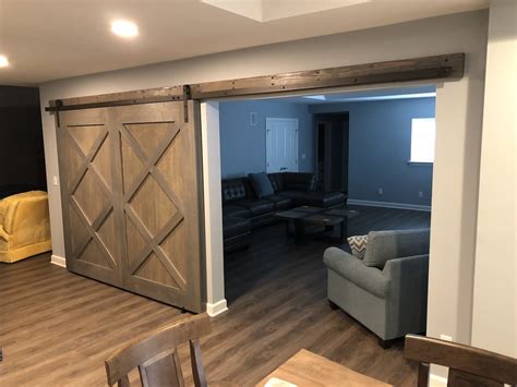 basement sliding barn doors