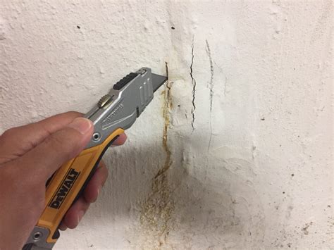basement wall water leak repair