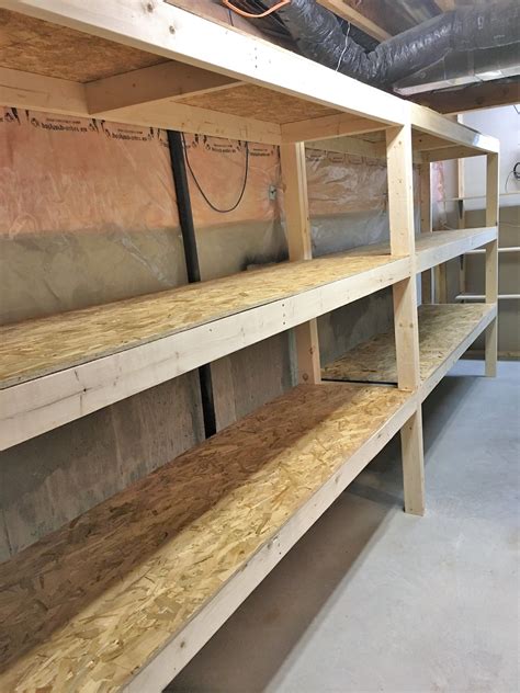 2 x 4 Garage Shelves Built into Basement Storage! Ana White