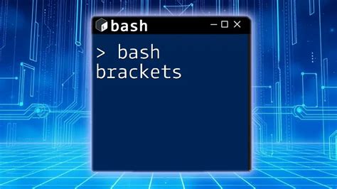 Bash Exit Brackets