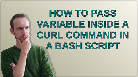 bash script use variable in curl command