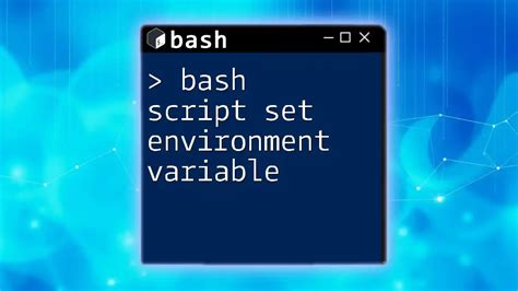 Bash Set Environment Variable Outside Script
