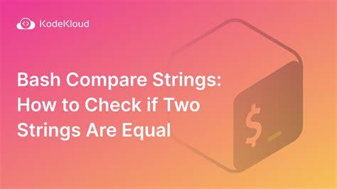 Bash Strings Are Equal