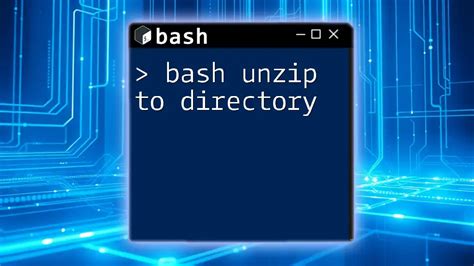 Bash Unzip Every File In Directory