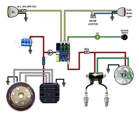Electrical Wiring Diagram Motorcycle Caret X Digital