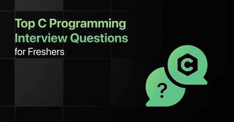 basic c programming interview questions for freshers