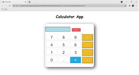 Basic Calculator Js