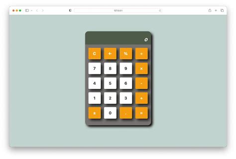 Basic Calculator Layout