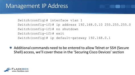 basic cisco router and switch configuration